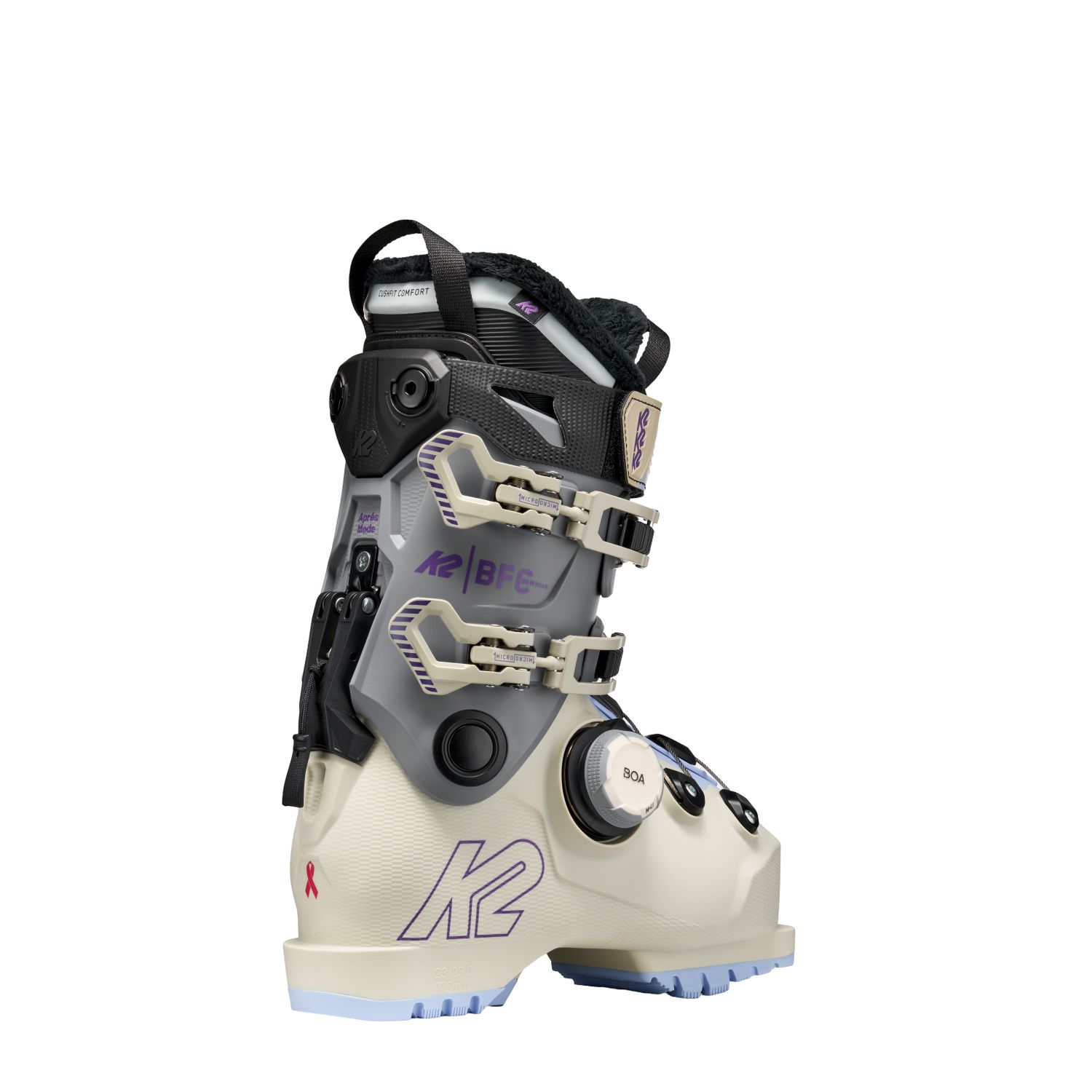 K2 BFC 95 BOA, skistøvler, dame, hvid/grå