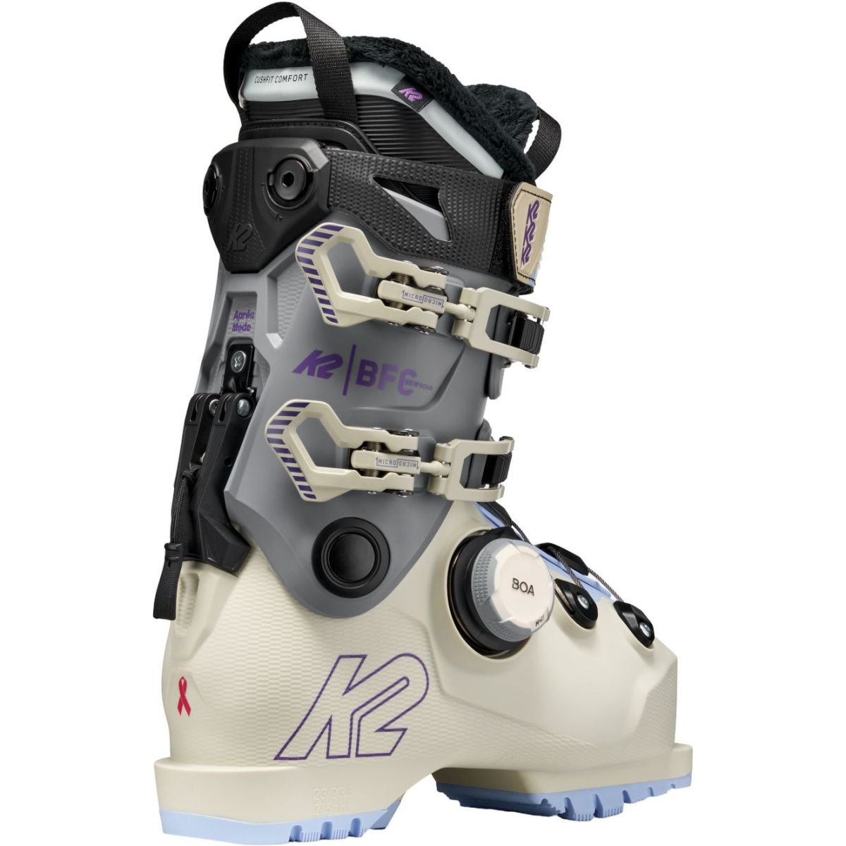K2 BFC 95 BOA, skistøvler, dame, hvid/grå