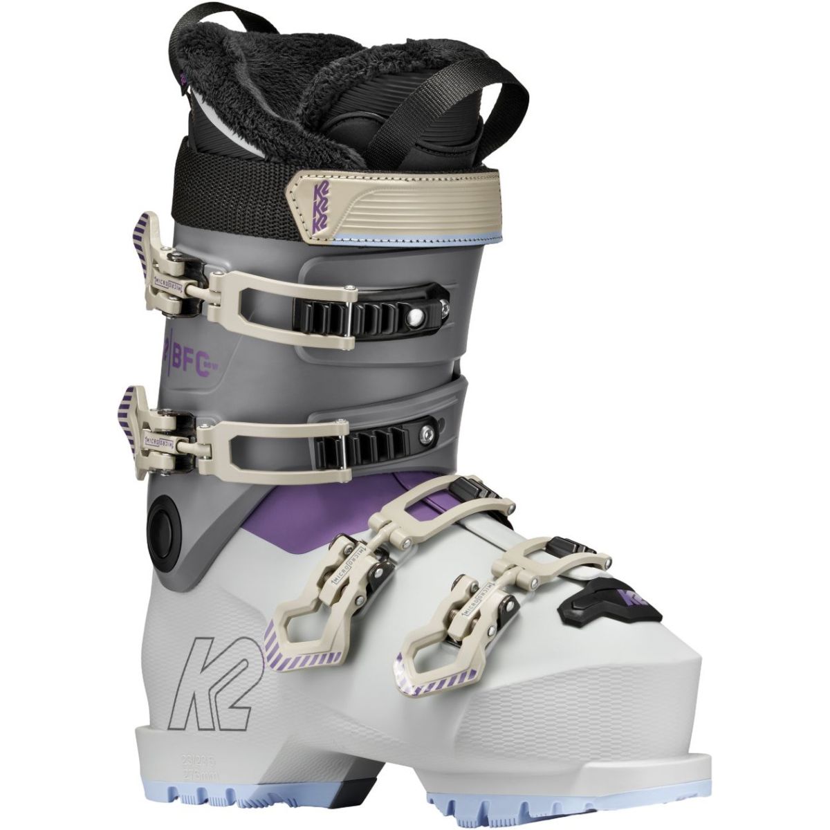 K2 BFC 95, laskettelumonot, nainen, valkoinen/harmaa