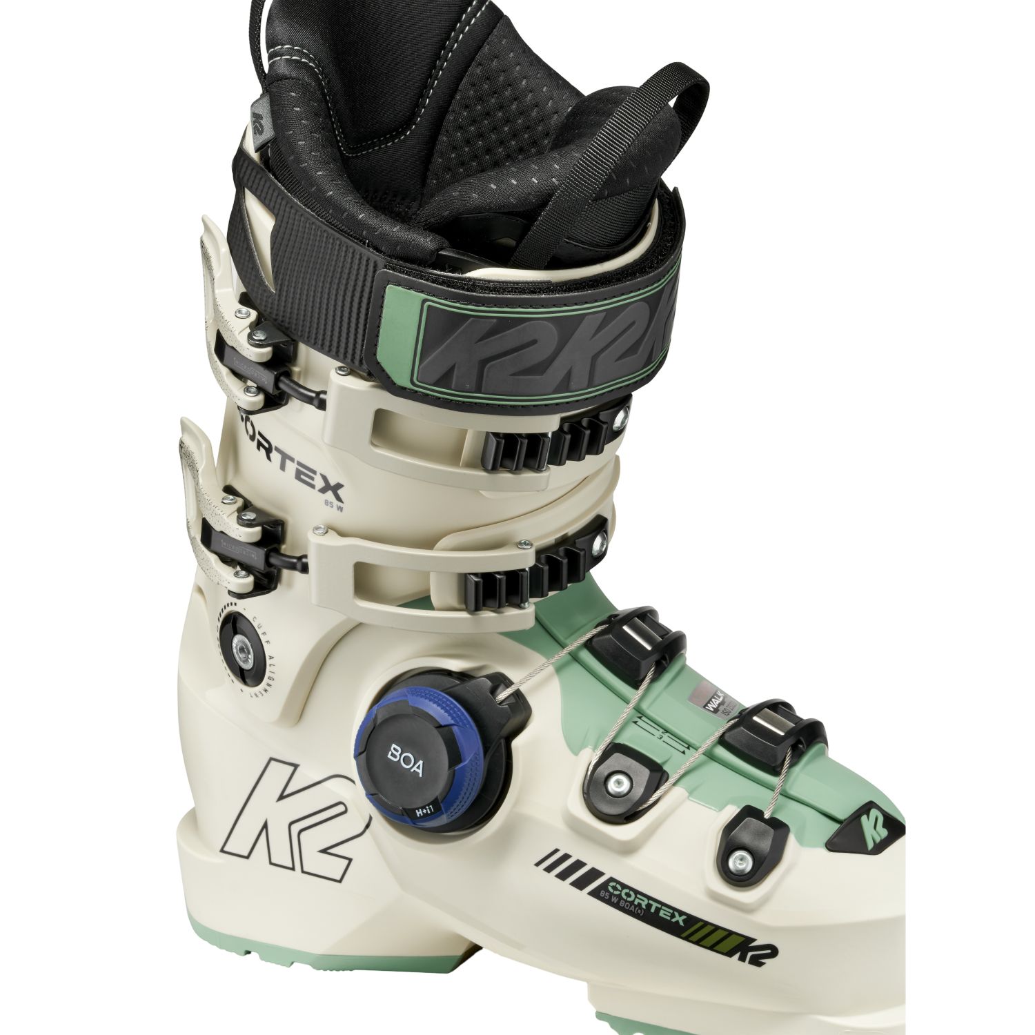 K2 Cortex 85 BOA, skistøvler, dame, hvid