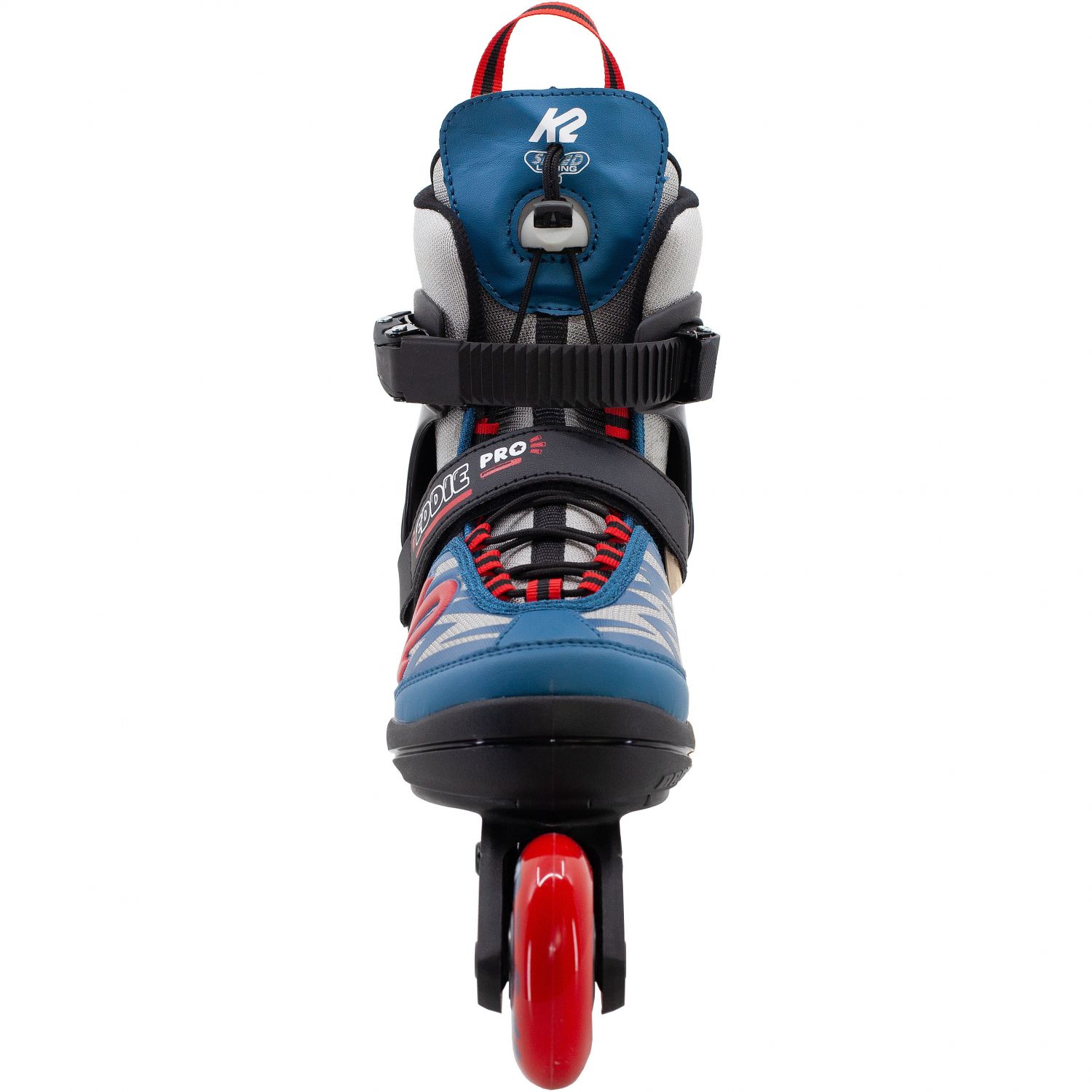 K2 Eddie Pro, kolieskové korčule, junior, čierna/modrá