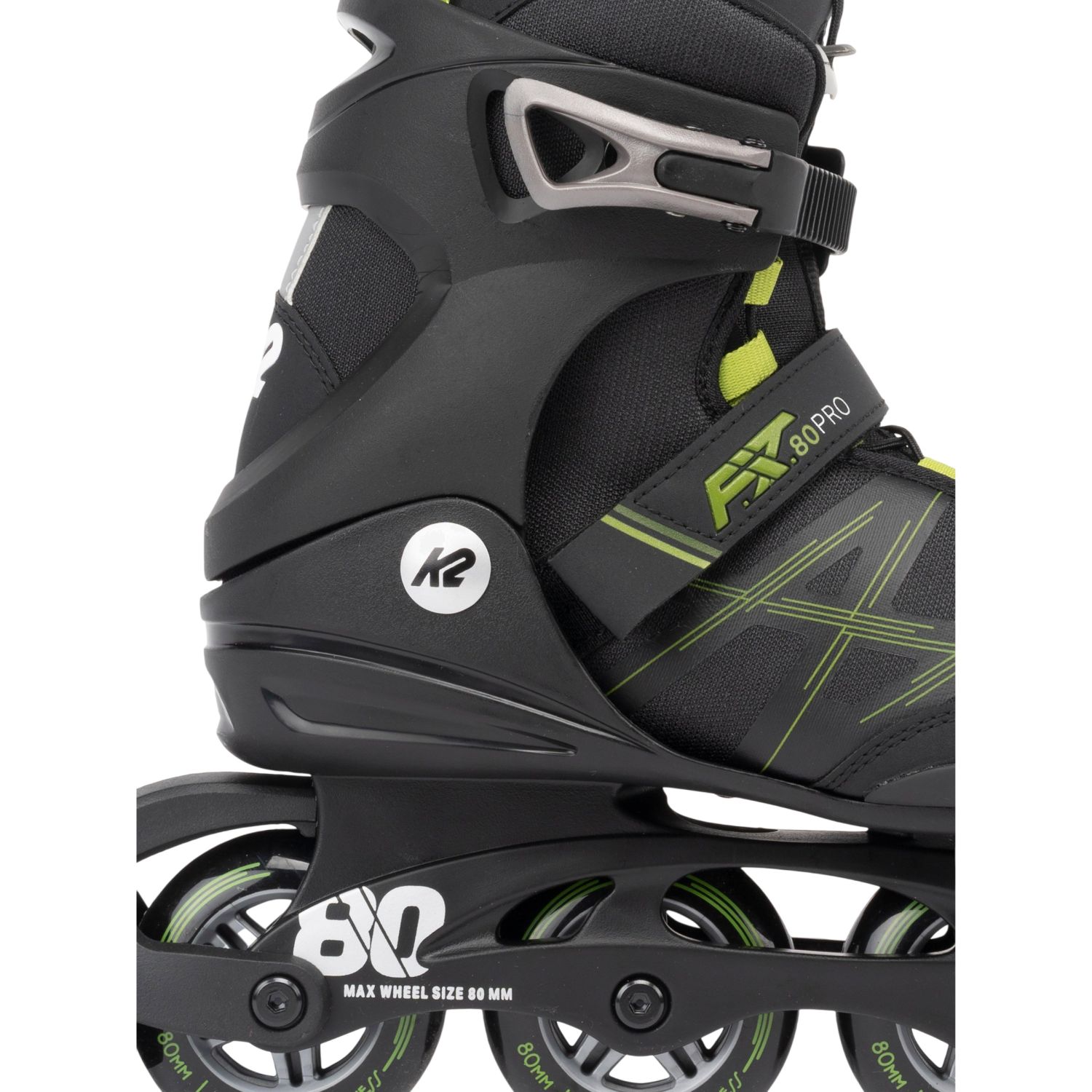 K2 F.I.T 80 Pro, Rullskridskor, Herr, Svart