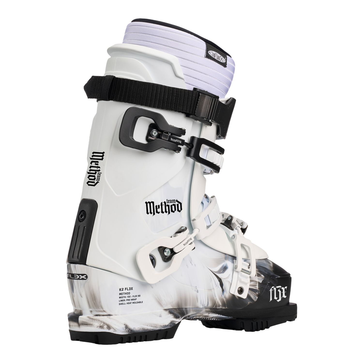 K2 Method Team, skischoenen, heren, wit/zwart