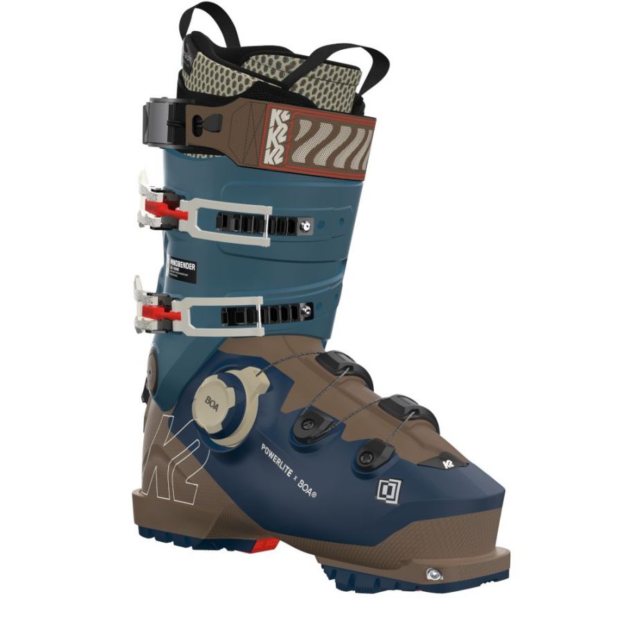 K2 Mindbender 120 BOA, chaussures de ski, homme, bleu/marron
