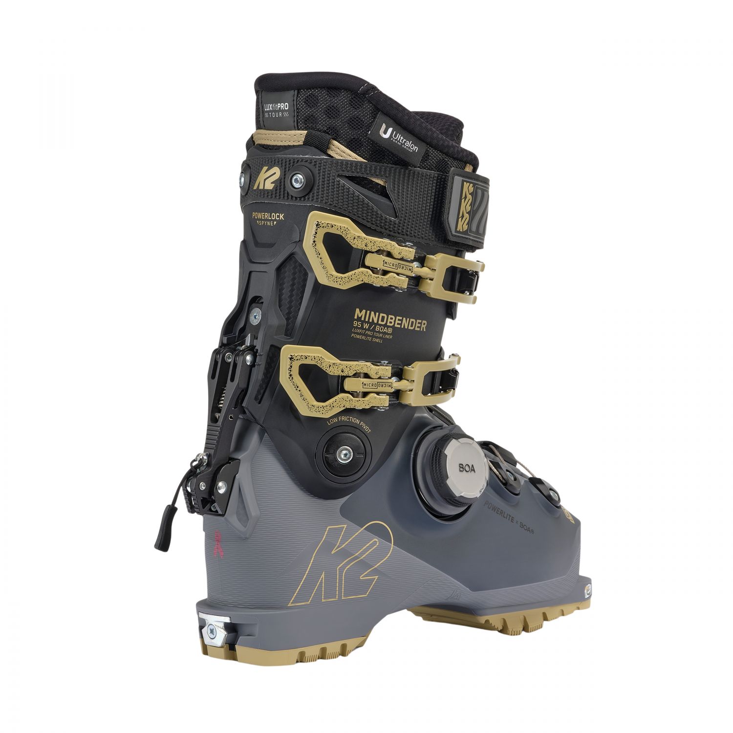 K2 Mindbender 95 BOA, scarponi da sci, donna, grigio/nero