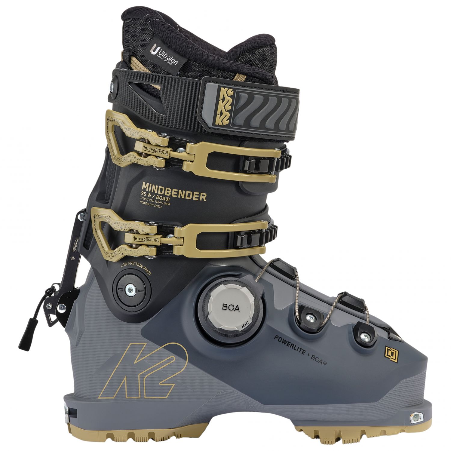 K2 Mindbender 95 BOA, skischoenen, dame, grijs/zwart