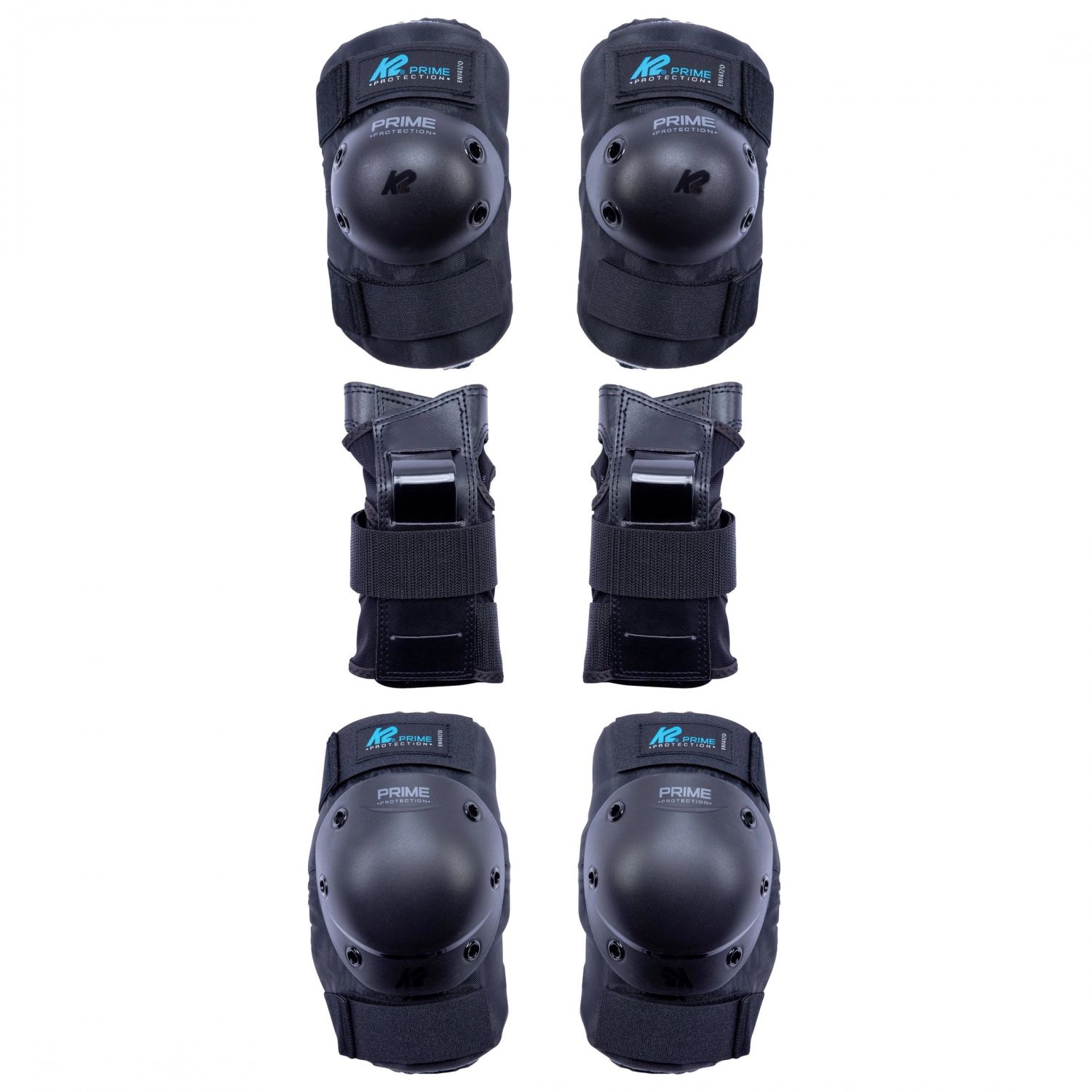 K2 Prime Pad Set, conjunto de proteção, mulher, preto