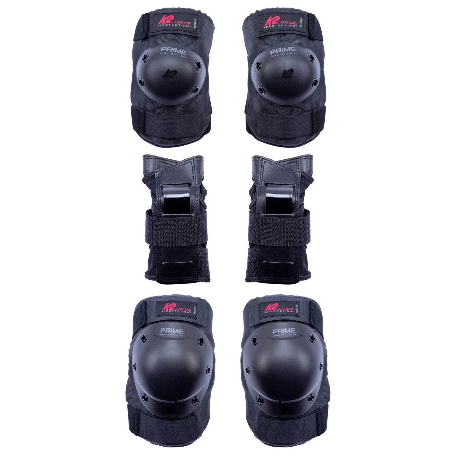 K2 Prime Pad Set, ochranná súprava, muži, čierna