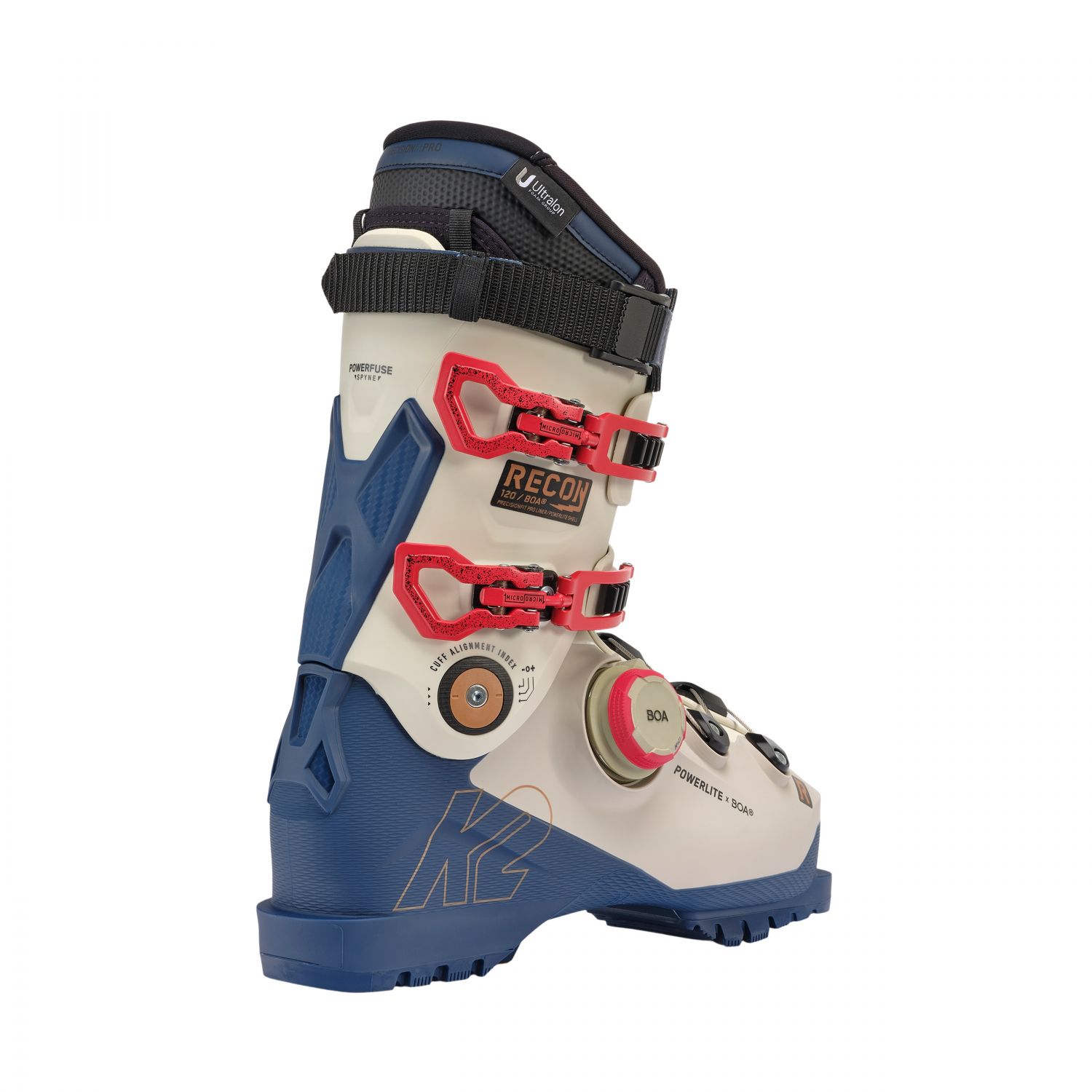 K2 Recon 120 BOA, lyžiarske topánky, pánske, biela/tmavomodrá