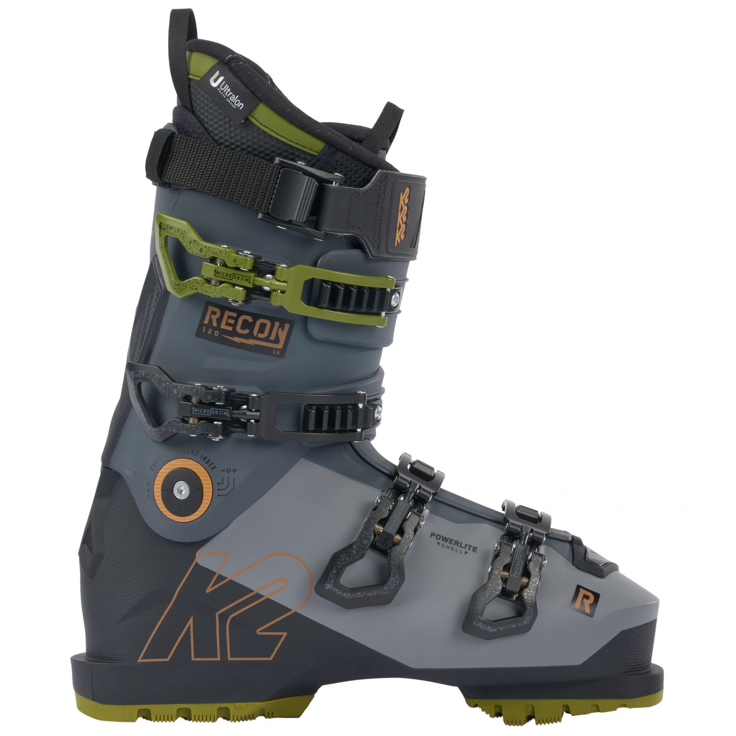 K2 Recon 120 MV, buty narciarskie, męskie, szare