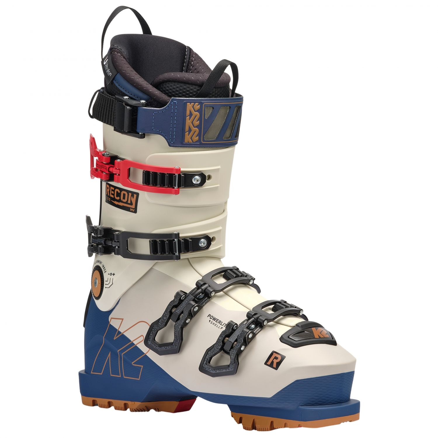 K2 Recon 120 MV, scarponi da sci, uomo, bianco/blu scuro