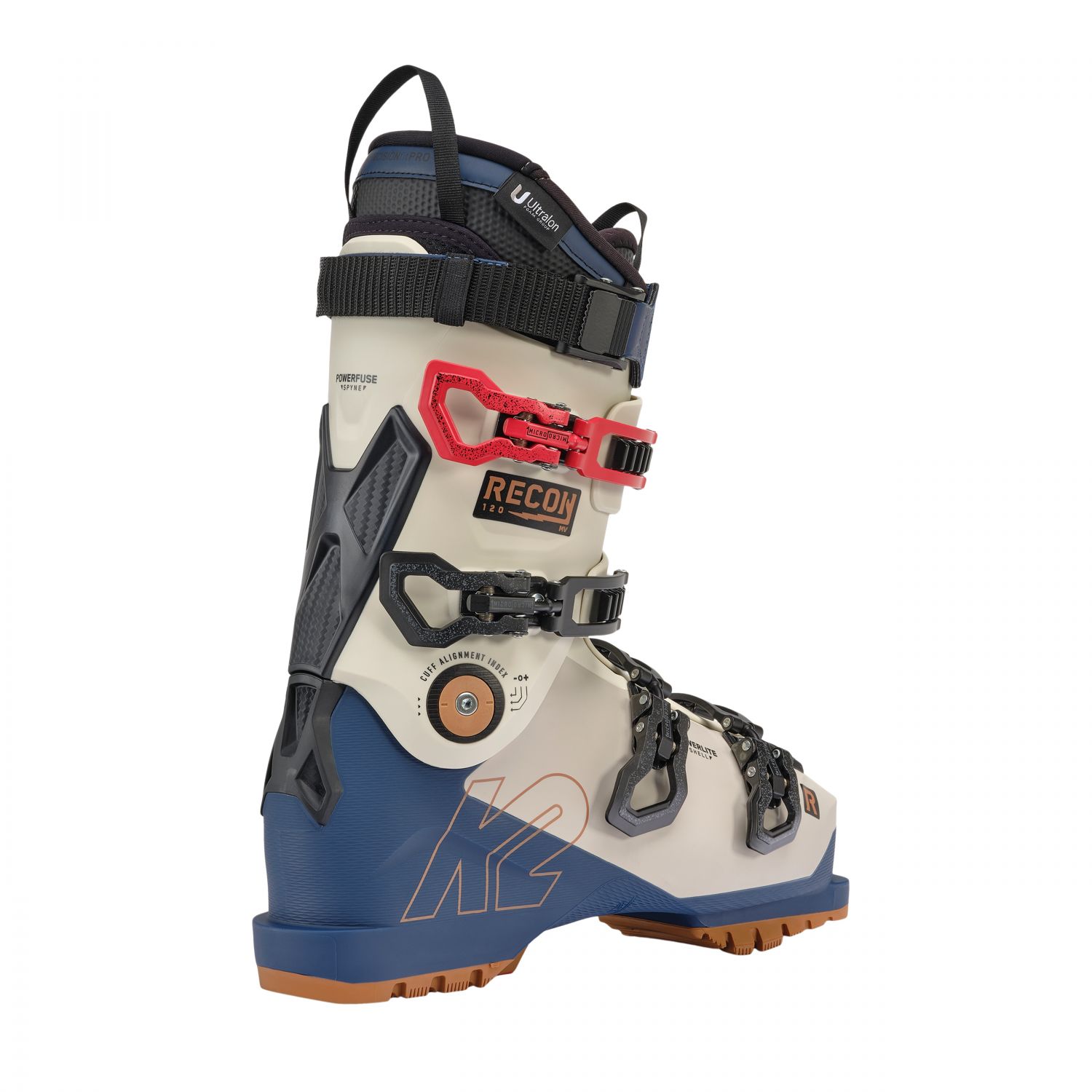 K2 Recon 120 MV, Skistøvler, Herre, White/Dark Blue