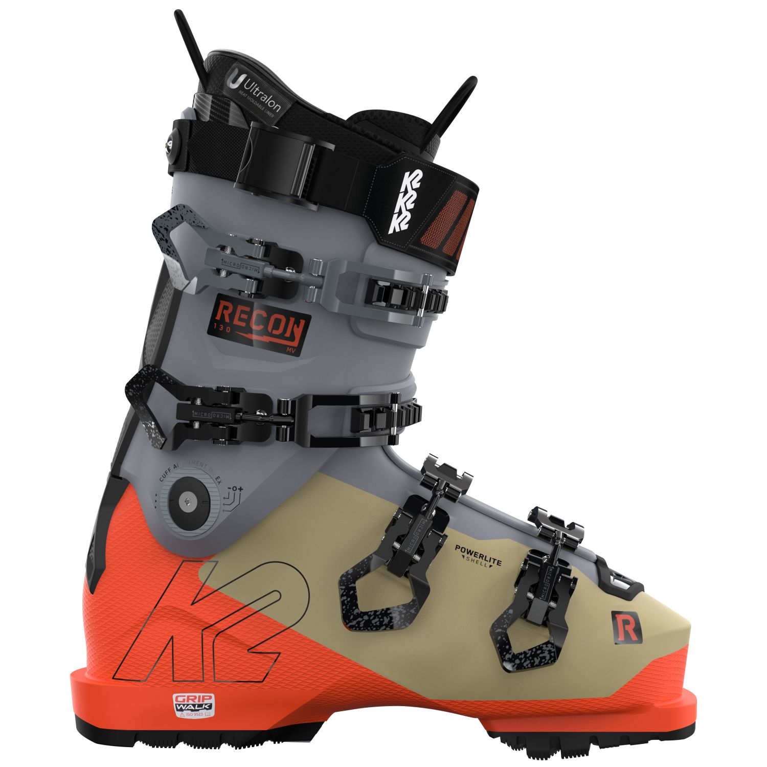 K2 Recon 130 LV, buty narciarskie, męskie, pomarańczowe