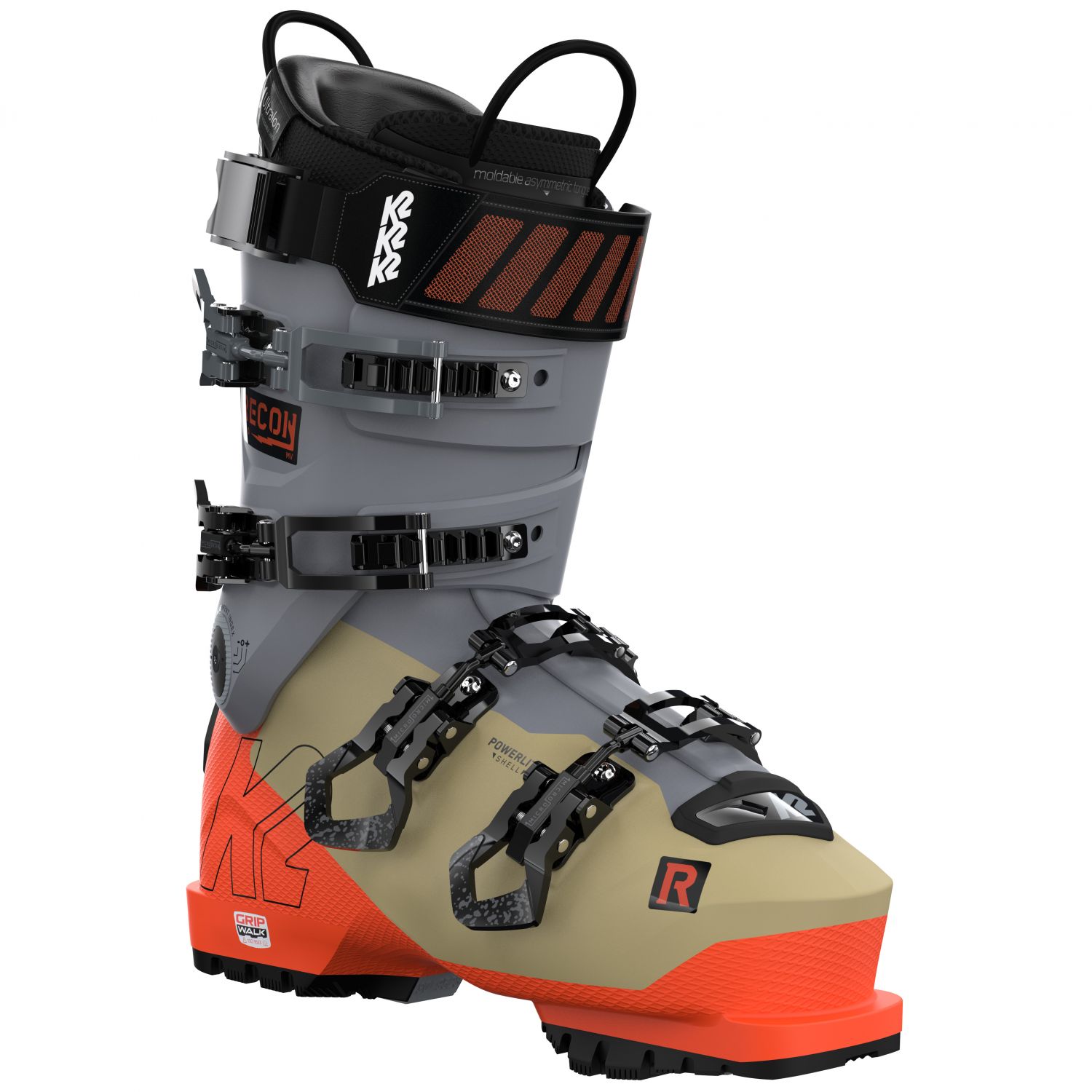 K2 Recon 130 LV, buty narciarskie, męskie, pomarańczowe