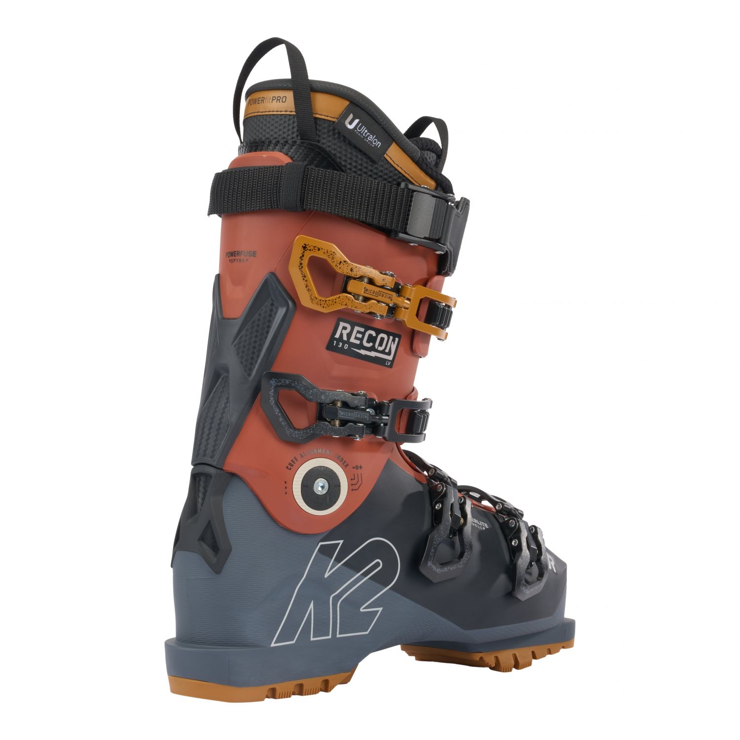 K2 Recon 130 LV, scarponi da sci, uomo, nero/rosso