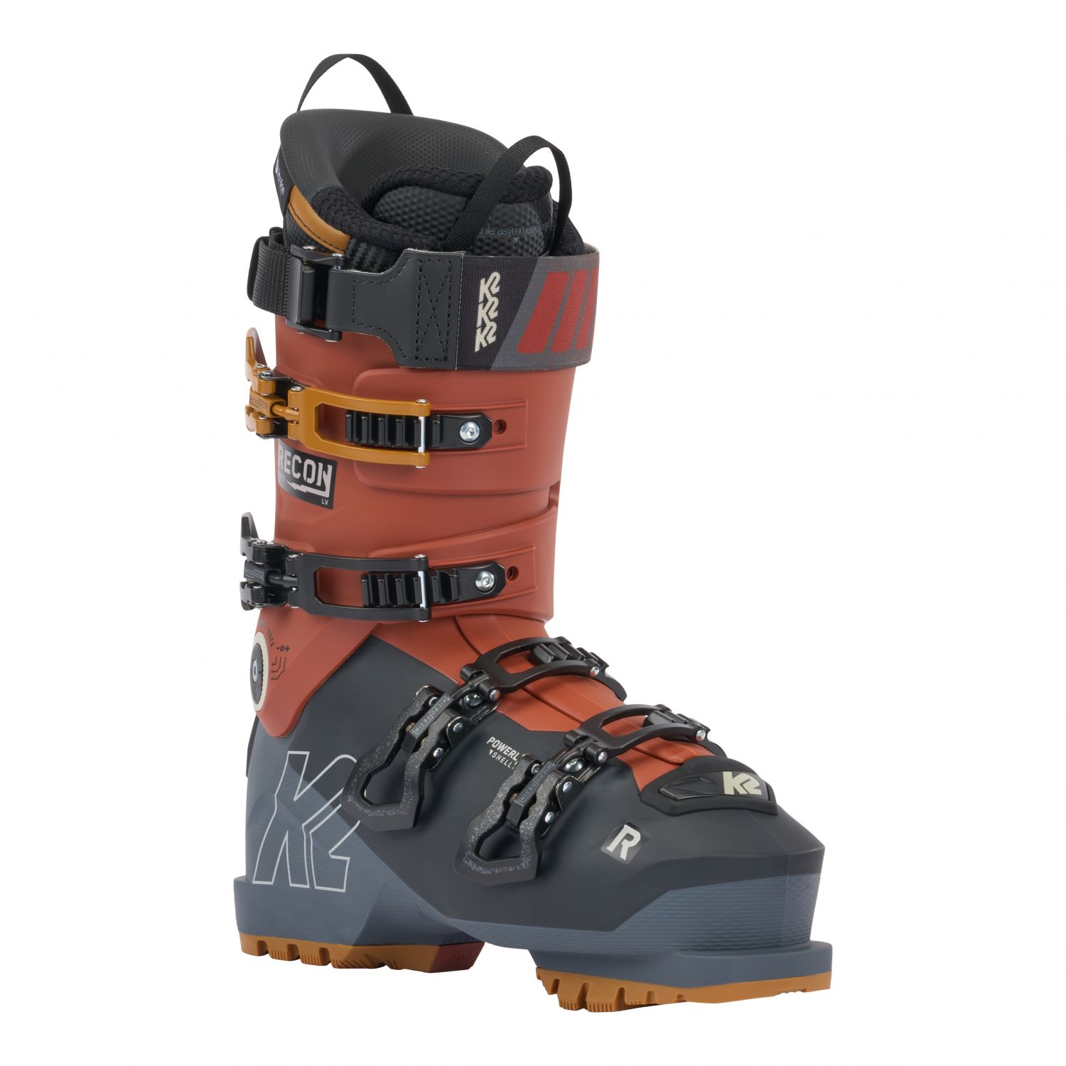 K2 Recon 130 LV, scarponi da sci, uomo, nero/rosso