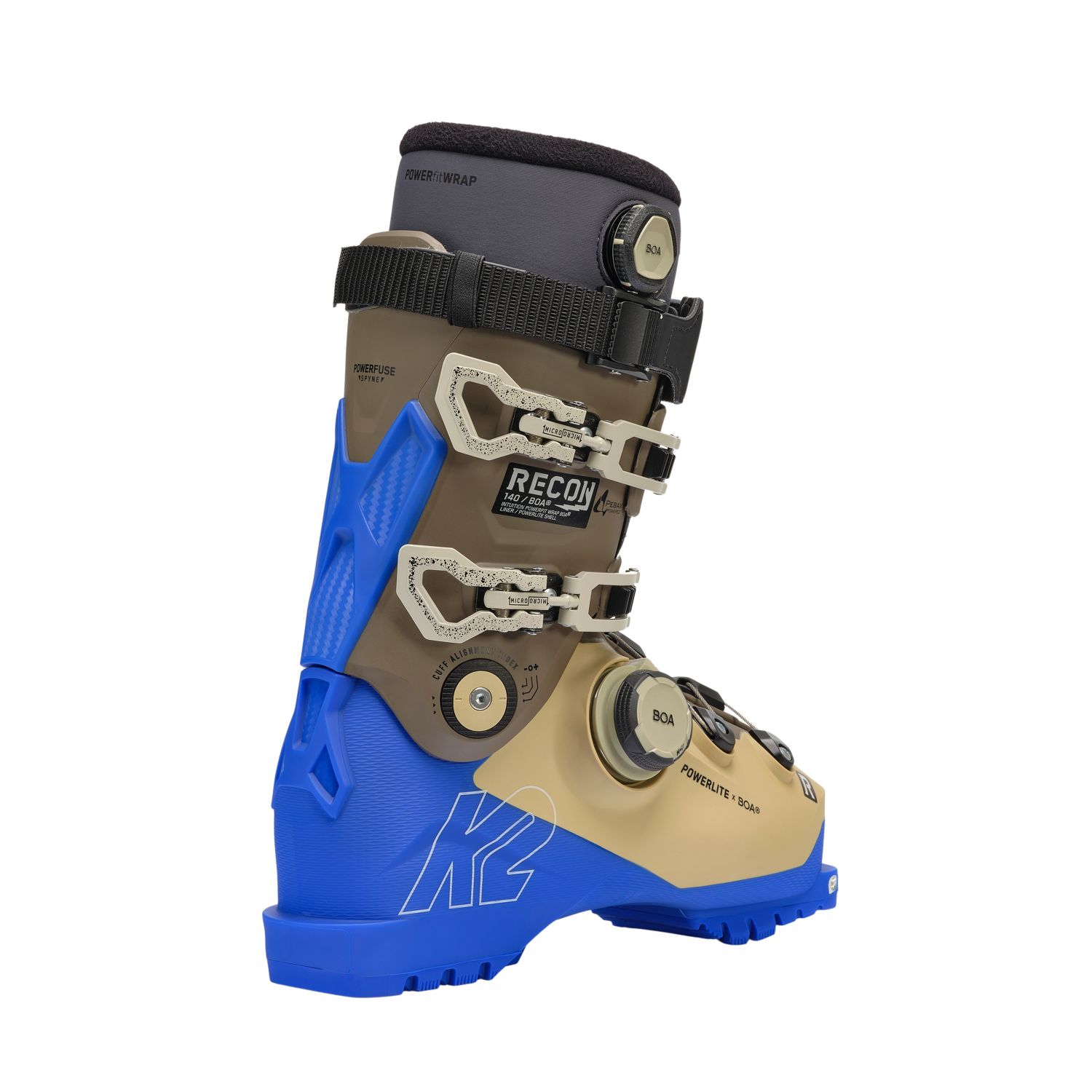 K2 Recon 140 BOA, lyžiarske topánky, pánske, hnedá/modrá