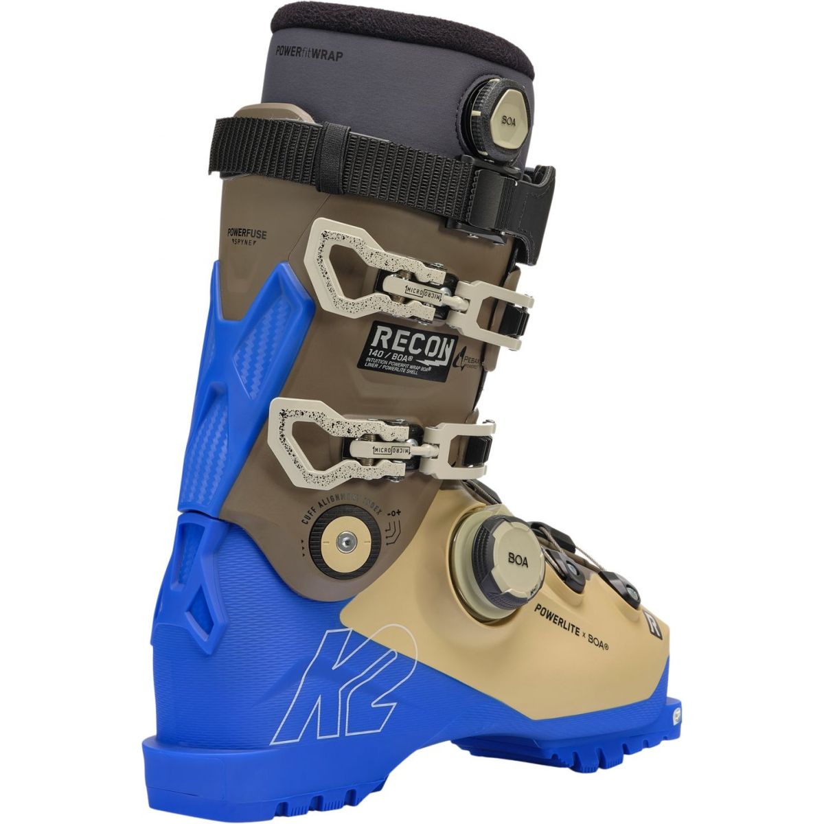 K2 Recon 140 BOA, Skistøvler, Herre, Brown/Blue