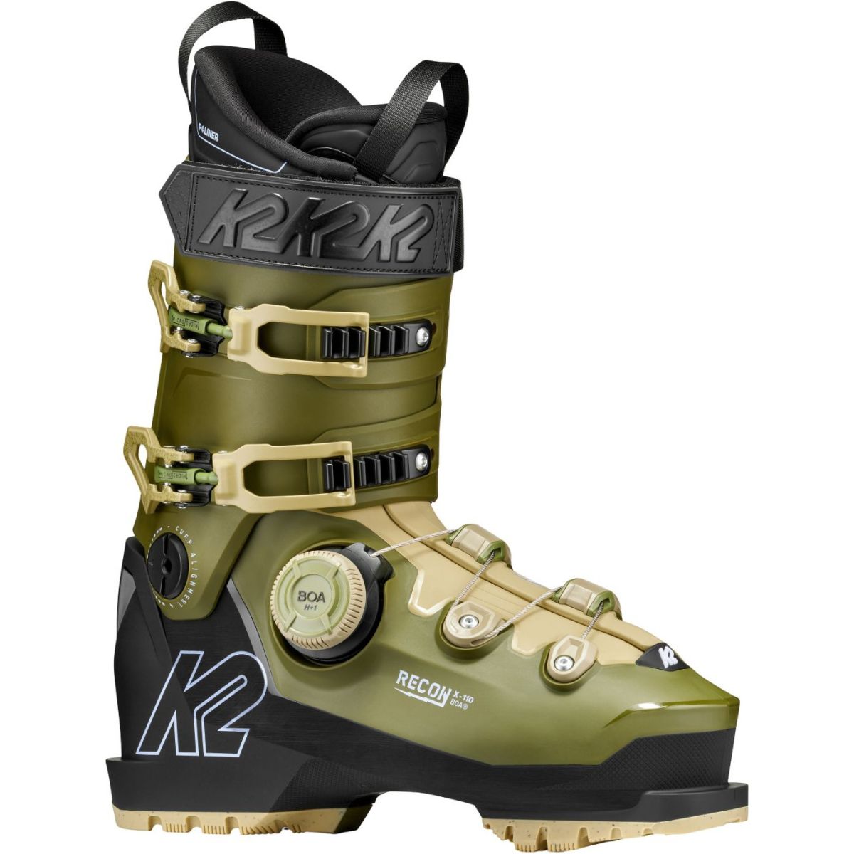 K2 Recon X 110 BOA, skistøvler, herre, grøn