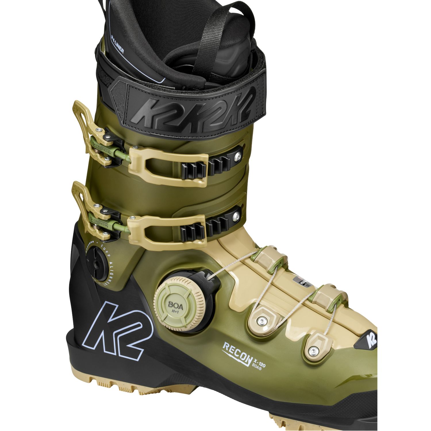 K2 Recon X 120 BOA, cizmă de schi, bărbat, verde