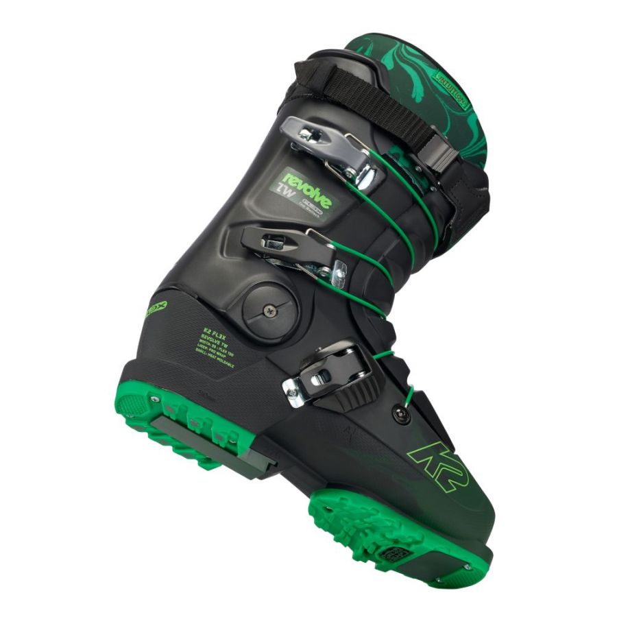 K2 Revolve TW, skischoenen, heren, zwart/groen