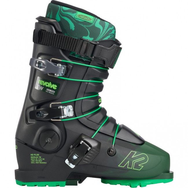 K2 Revolve TW, skischoenen, heren, zwart/groen