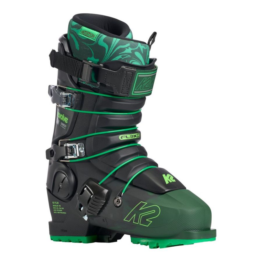 K2 Revolve TW, skischoenen, heren, zwart/groen