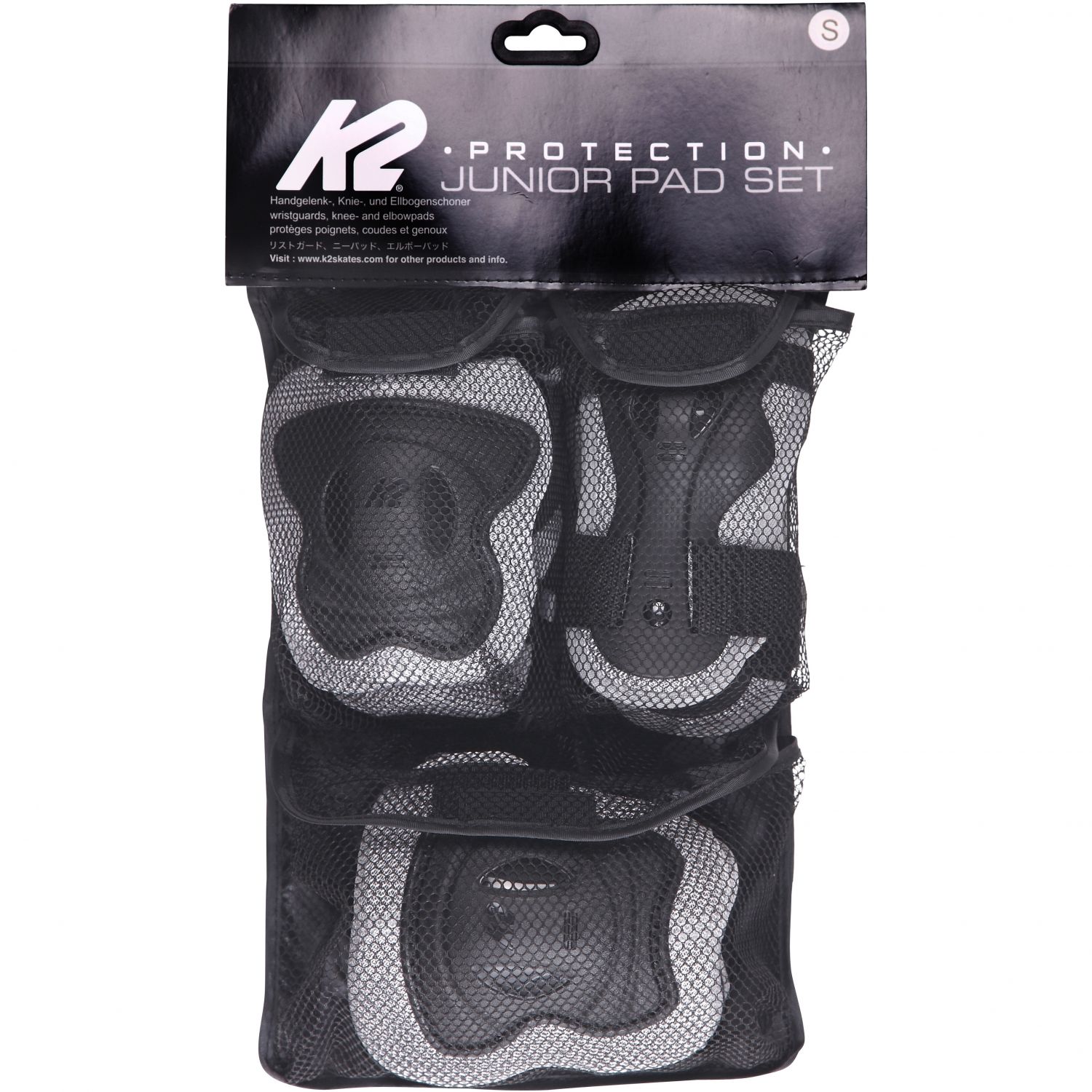 K2 Skates Pad Set, ochranná sada, junior, šedá