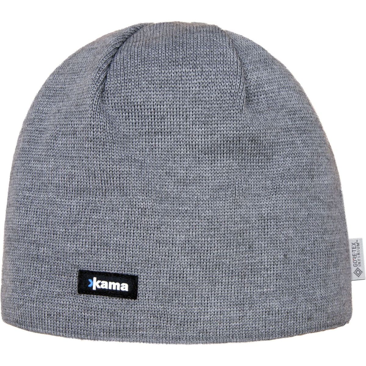 Kama Gestrickte Merino, Mütze, Grau