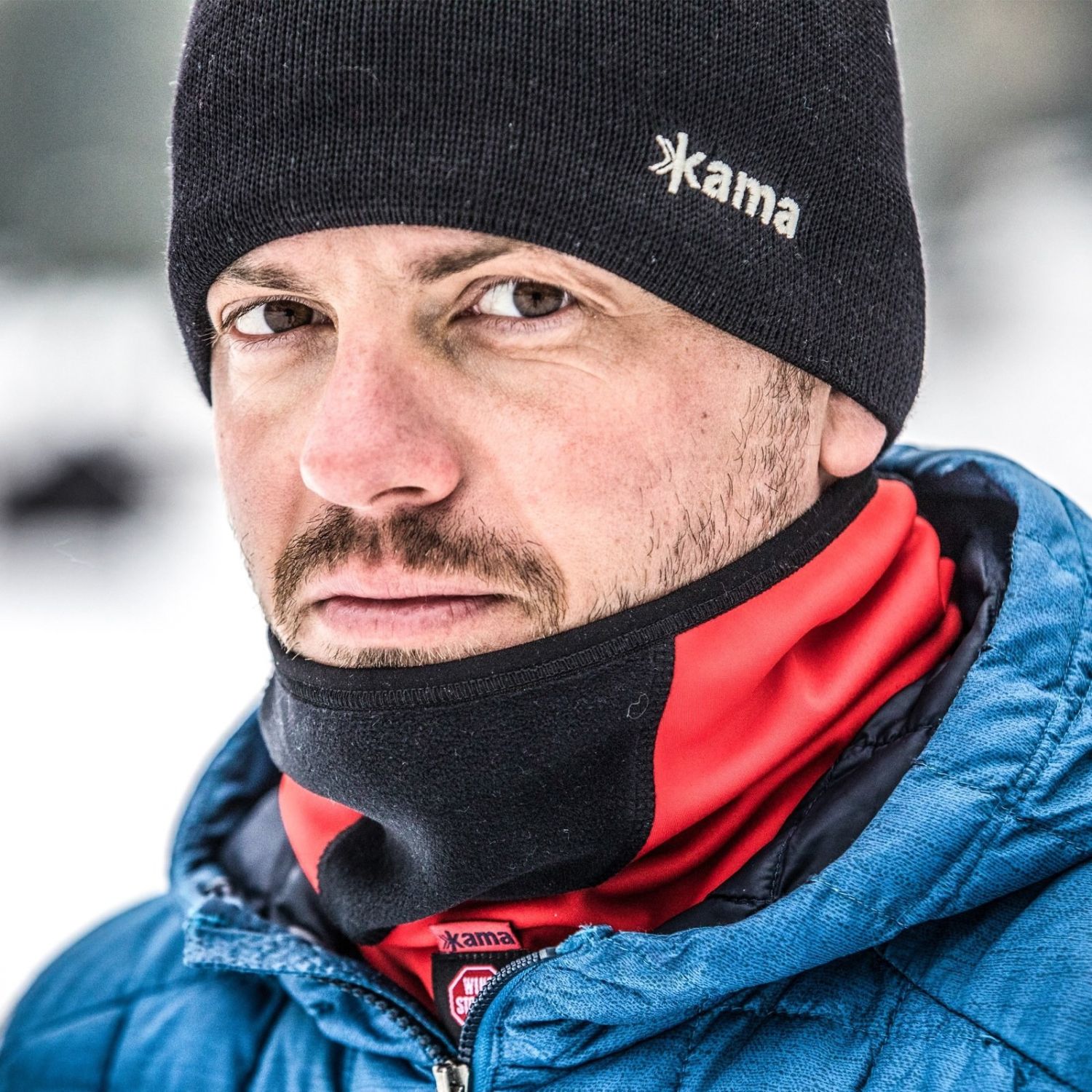 Kama halsedisse, Gore Windstopper, sort