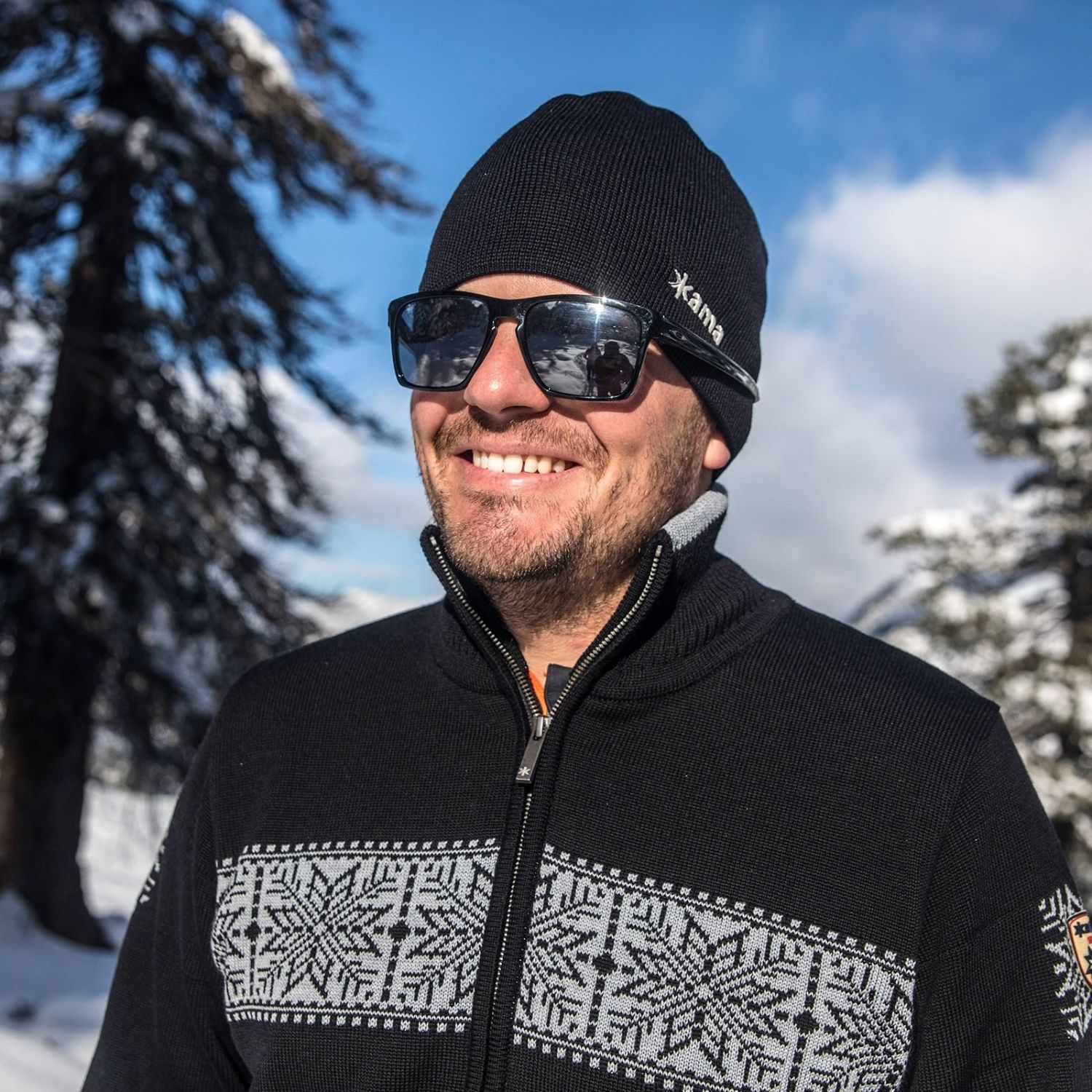 Kama knitted beanie with Gore-Tex, black