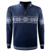 Kama Rune, maglione in merino, uomo, blu navy