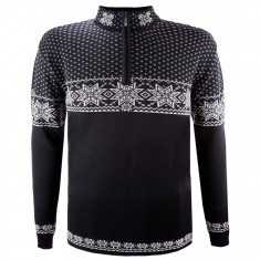 Kama Rune, maglione in merino, uomo, nero