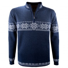 Kama Rune, merino sweater, heren, marineblauw