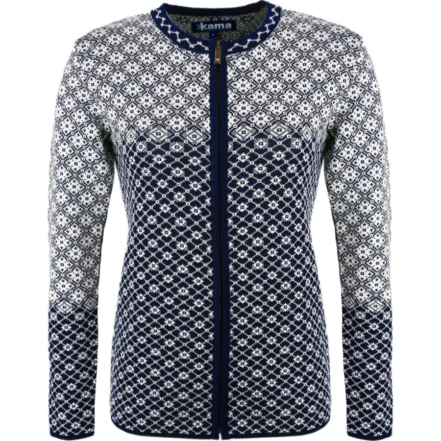 Kama Solvej, Jersey Merino, Mujer, Azul marino