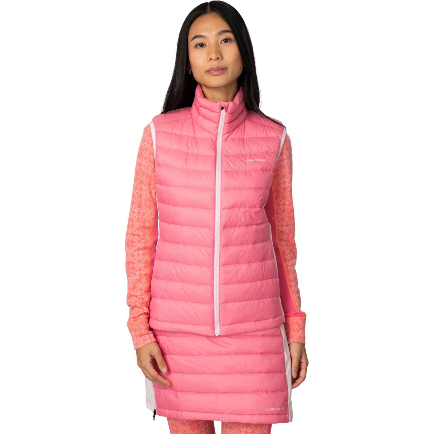 Kari Traa Emilie Down Vest, colete de plumas, feminino, pink