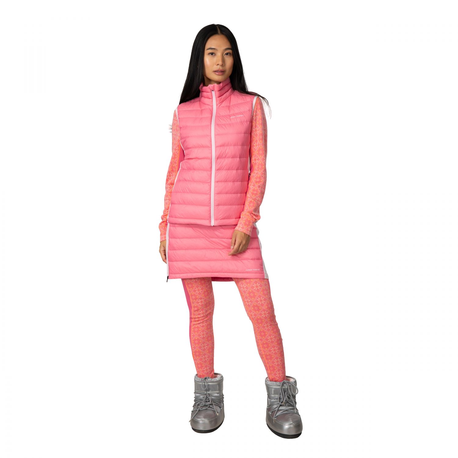 Kari Traa Emilie Down Vest, gilet in piuma, donna, rosa
