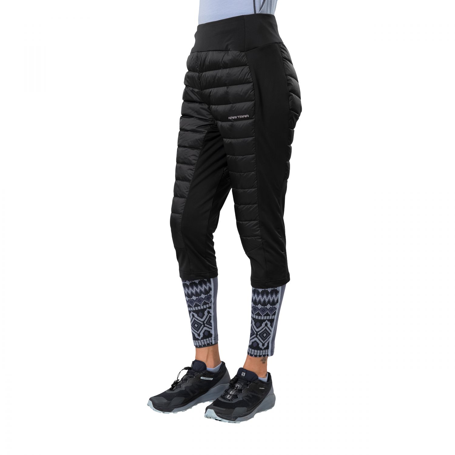 Kari Traa Emilie High Waist, 3/4 lyžiarske spodky dámske, čierne