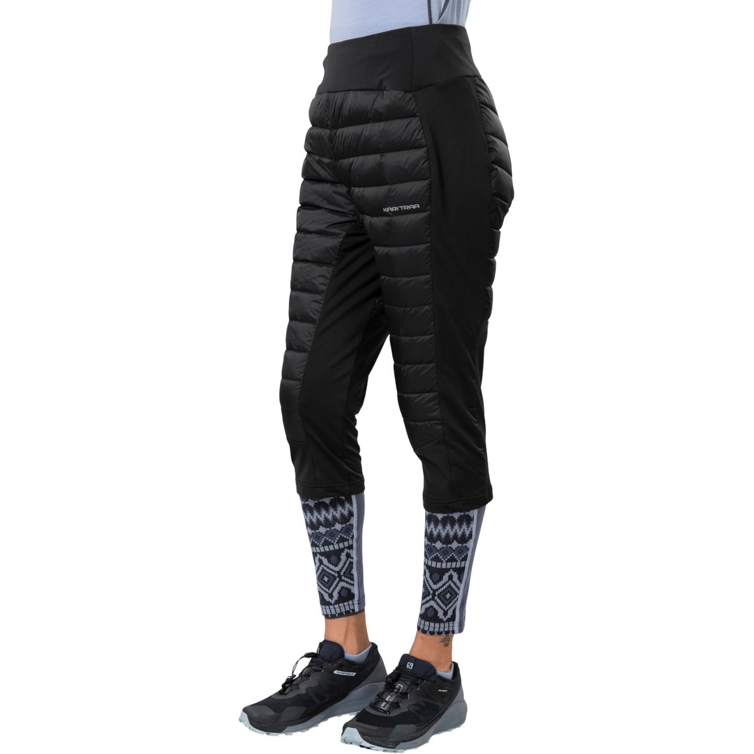 Kari Traa Emilie High Waist, boxeri termici de schi 3/4, femei, negru