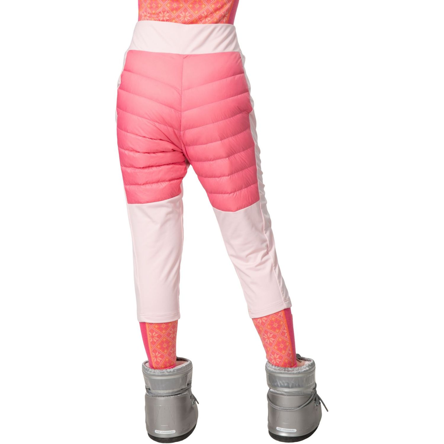 Kari Traa Emilie High Waist, calças 3/4 de pluma, feminino, pink