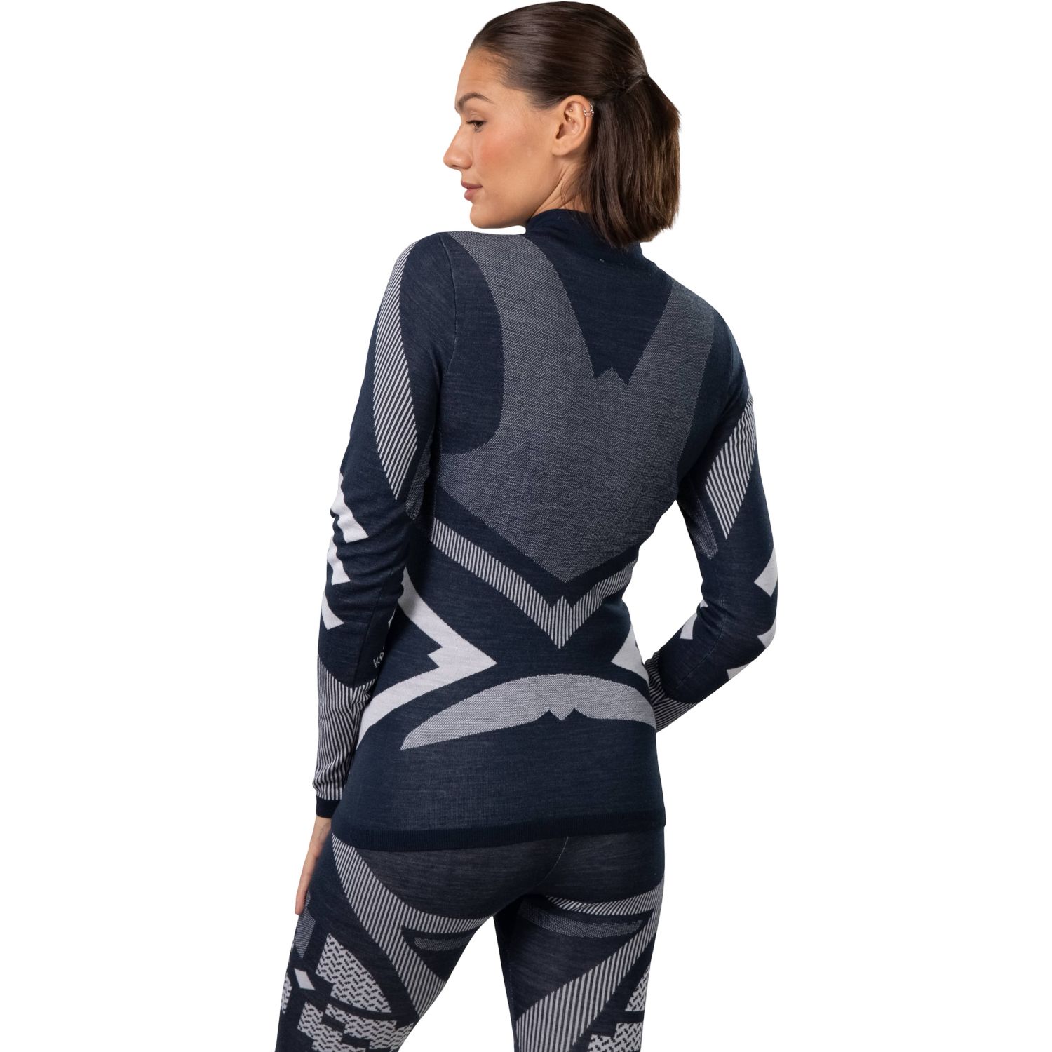 Kari Traa Faith HZ, maillot thermique, femmes, bleu foncé