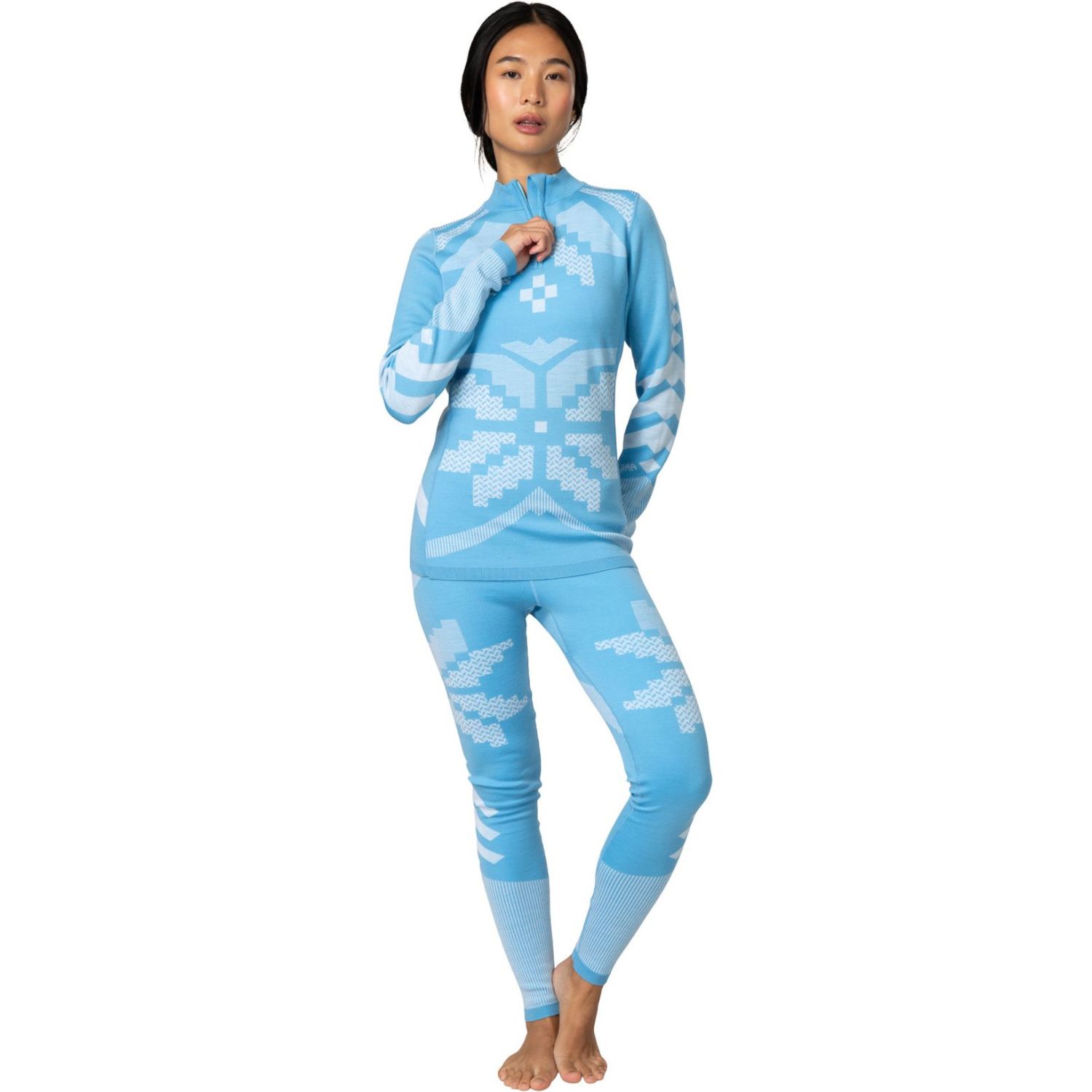 Kari Traa Faith, pantaloni termici da sci, donna, blu