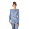 Kari Traa Iselin, haut thermique, femme, bleu