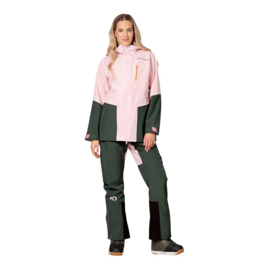 Kari Traa Johanne, veste de ski, femme, rose