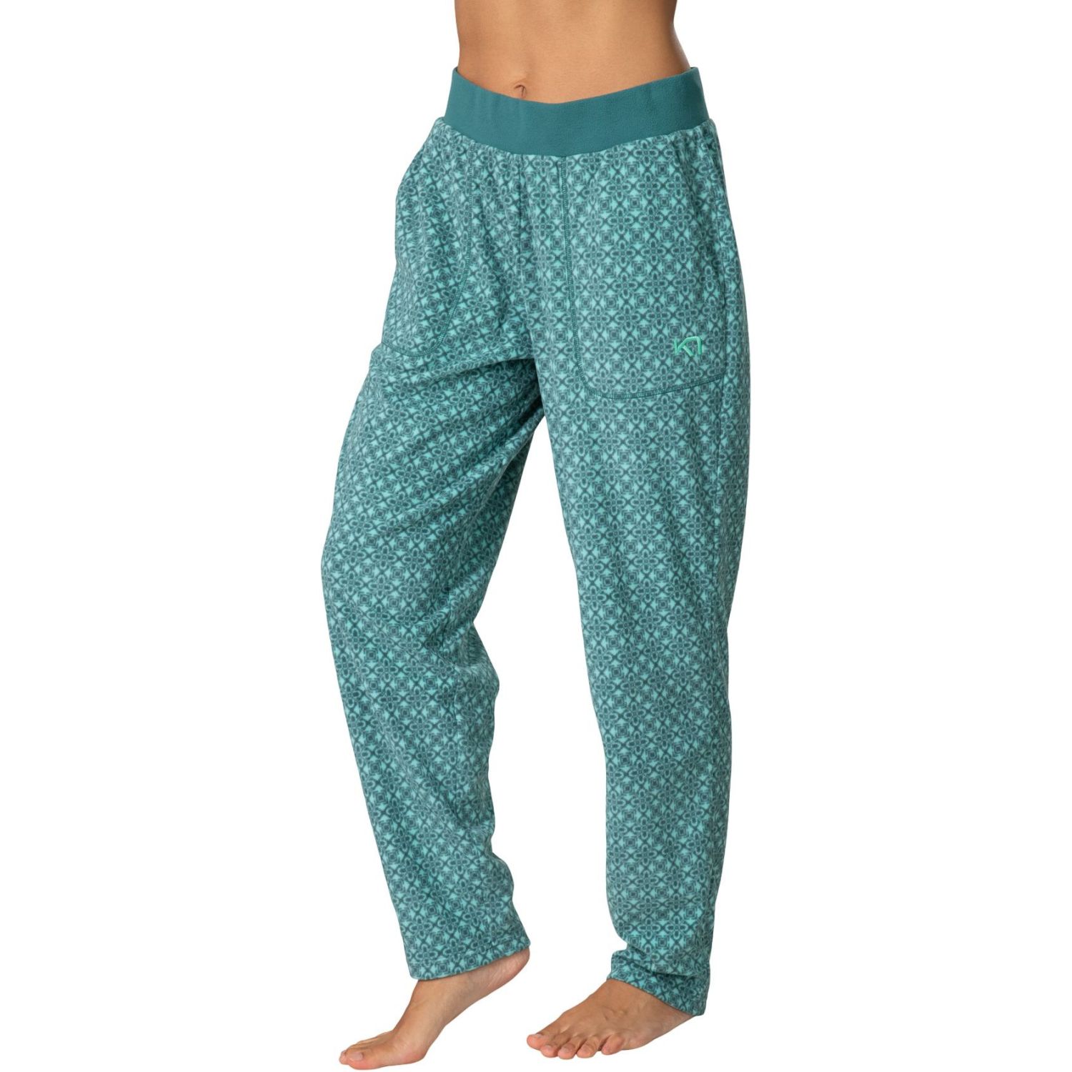 Kari Traa Olga, ski base layer pants, women, green