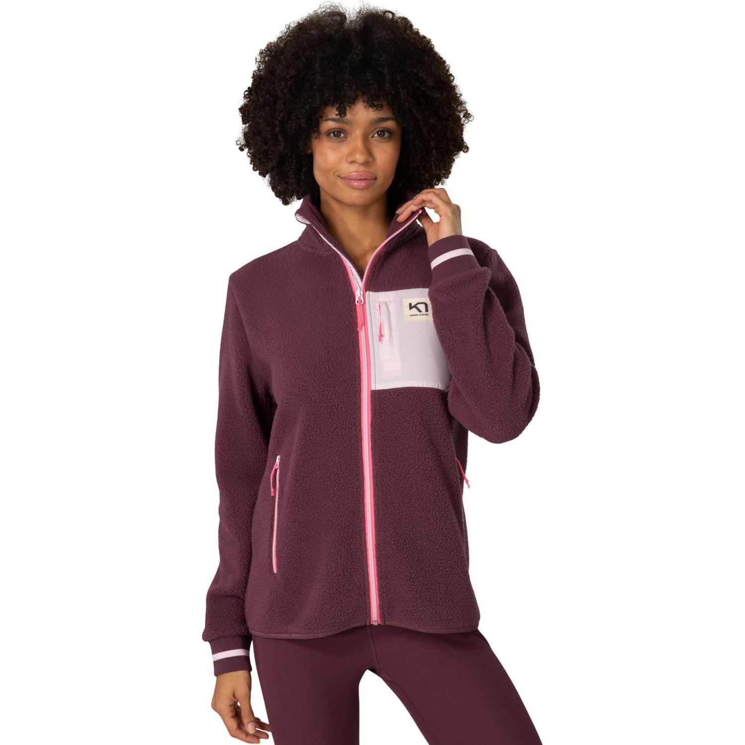 Kari Traa Røthe Midlayer, Fleecejakke, Dame, Cocoa
