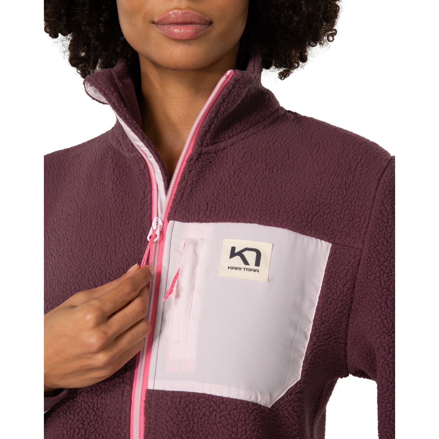 Kari Traa Røthe Midlayer, fleecová bunda, dámska, cocoa