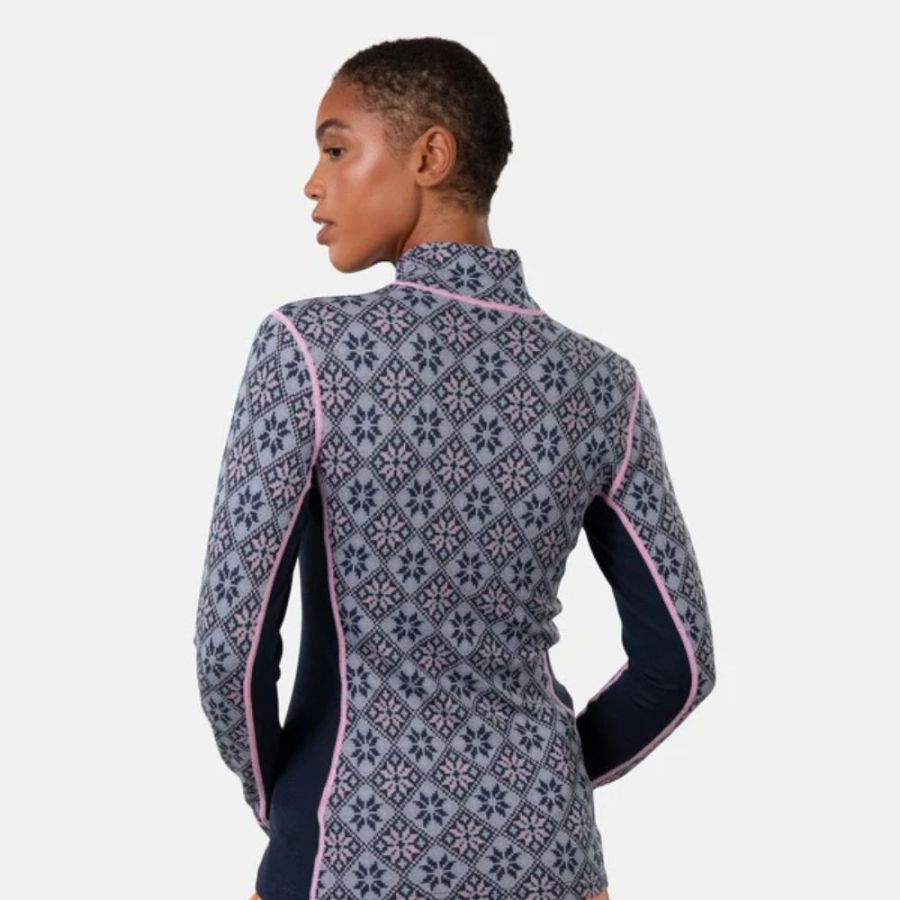 Kari Traa Rose H/Z, camiseta interior de esquí, mujer, azul oscuro