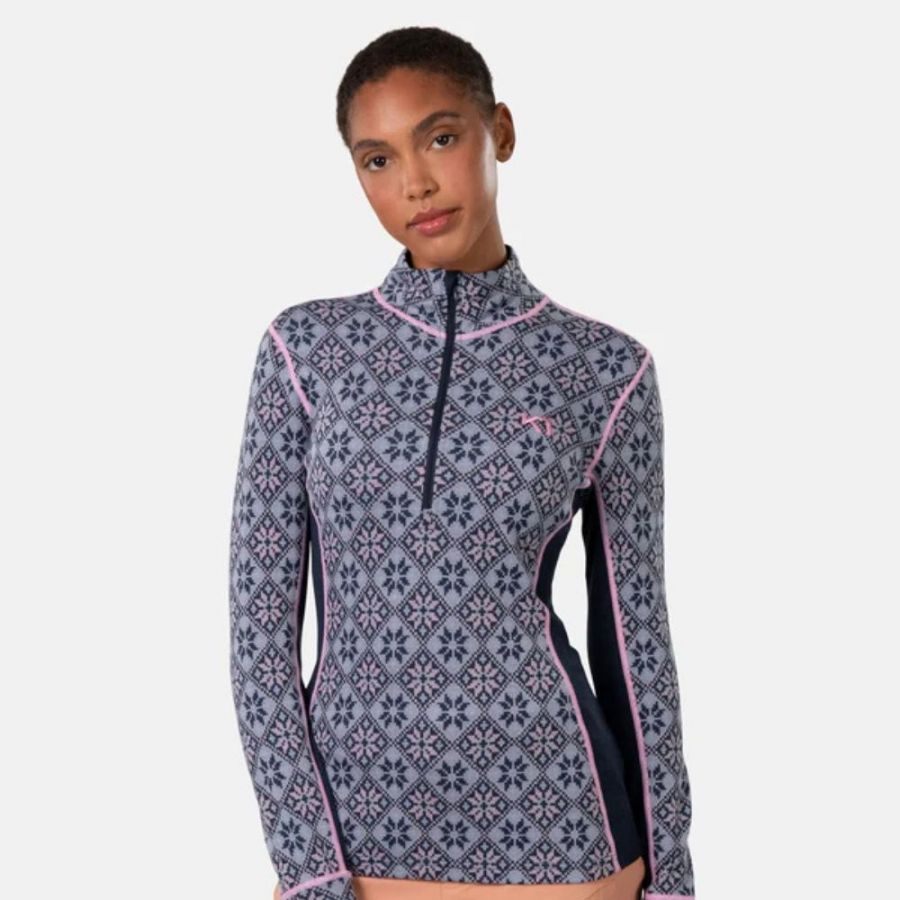 Kari Traa Rose H/Z, maillot thermique, femmes, bleu foncé