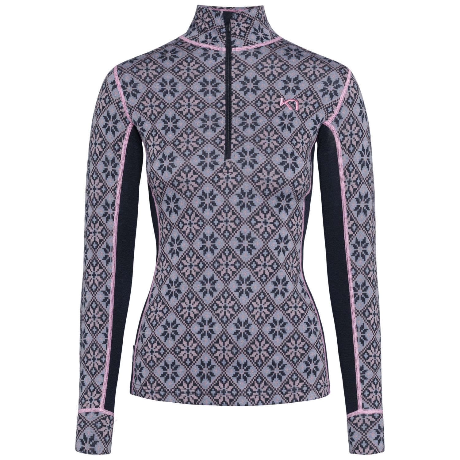 Kari Traa Rose H/Z, thermoshirt, dame, donkerblauw